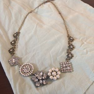 Plunder Designs pearl and rhinestone necklace